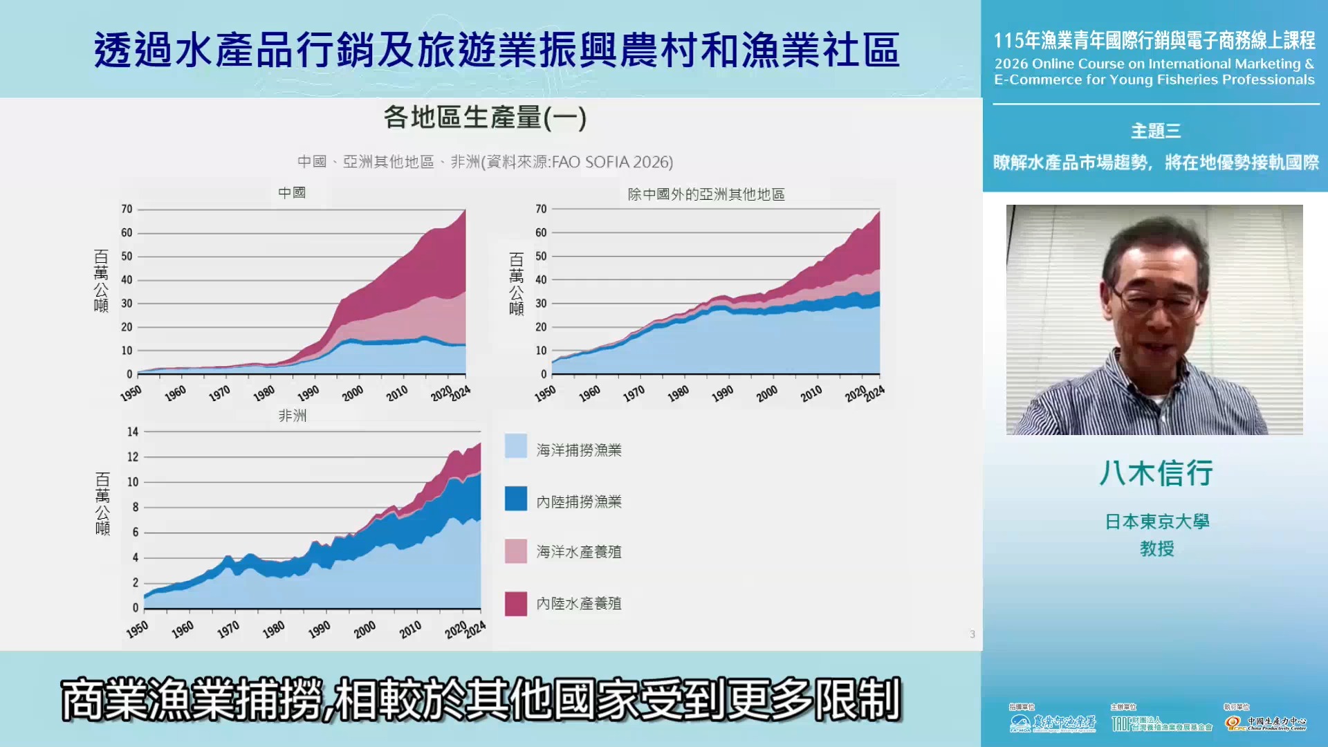 農業部漁業署「115年漁業青年國際行銷與電子商務線上課程」直播影片補檔