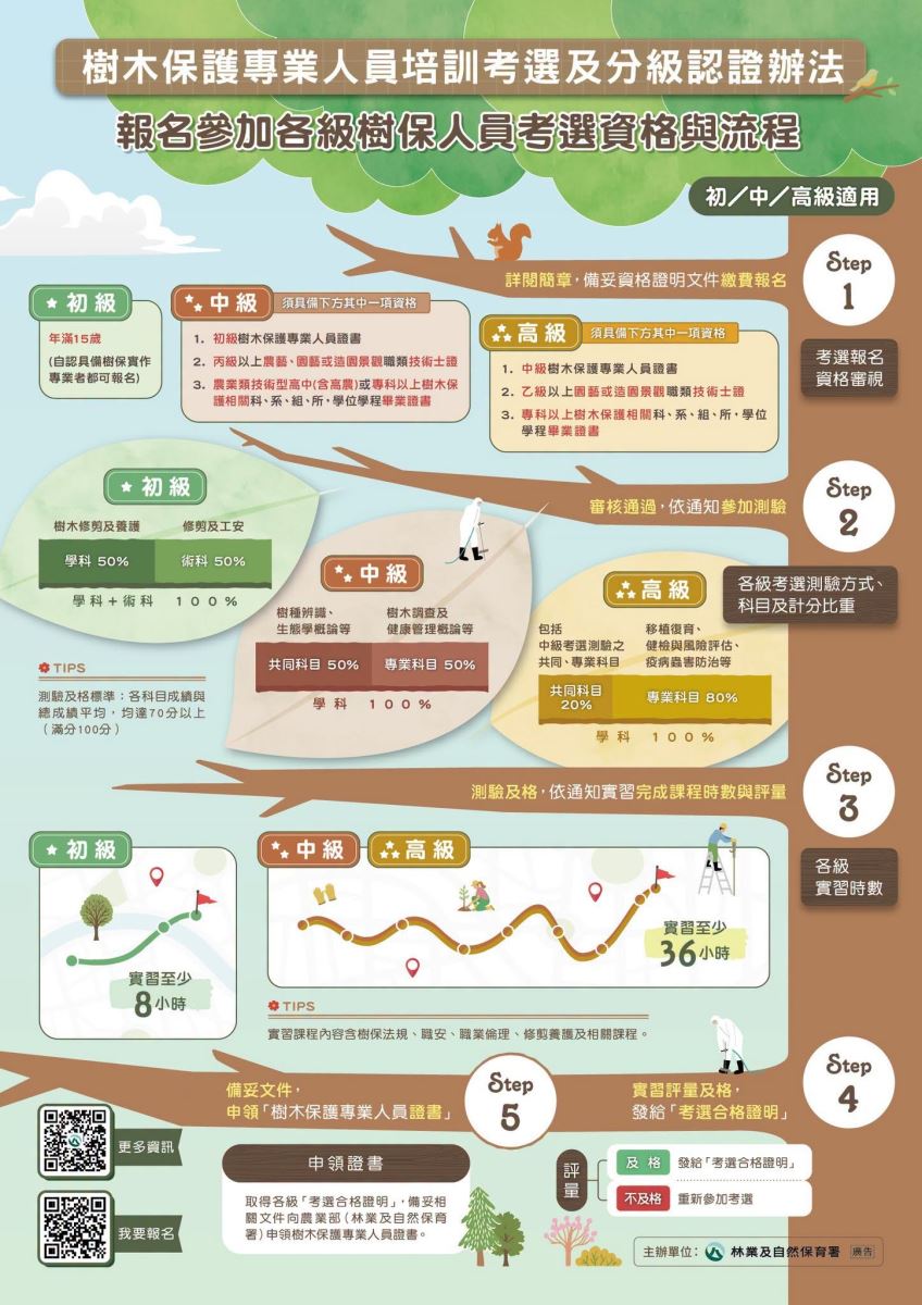 【🌳樹木保護專業人員認證】開放報名!培訓、考選兩條路一次分清楚-3